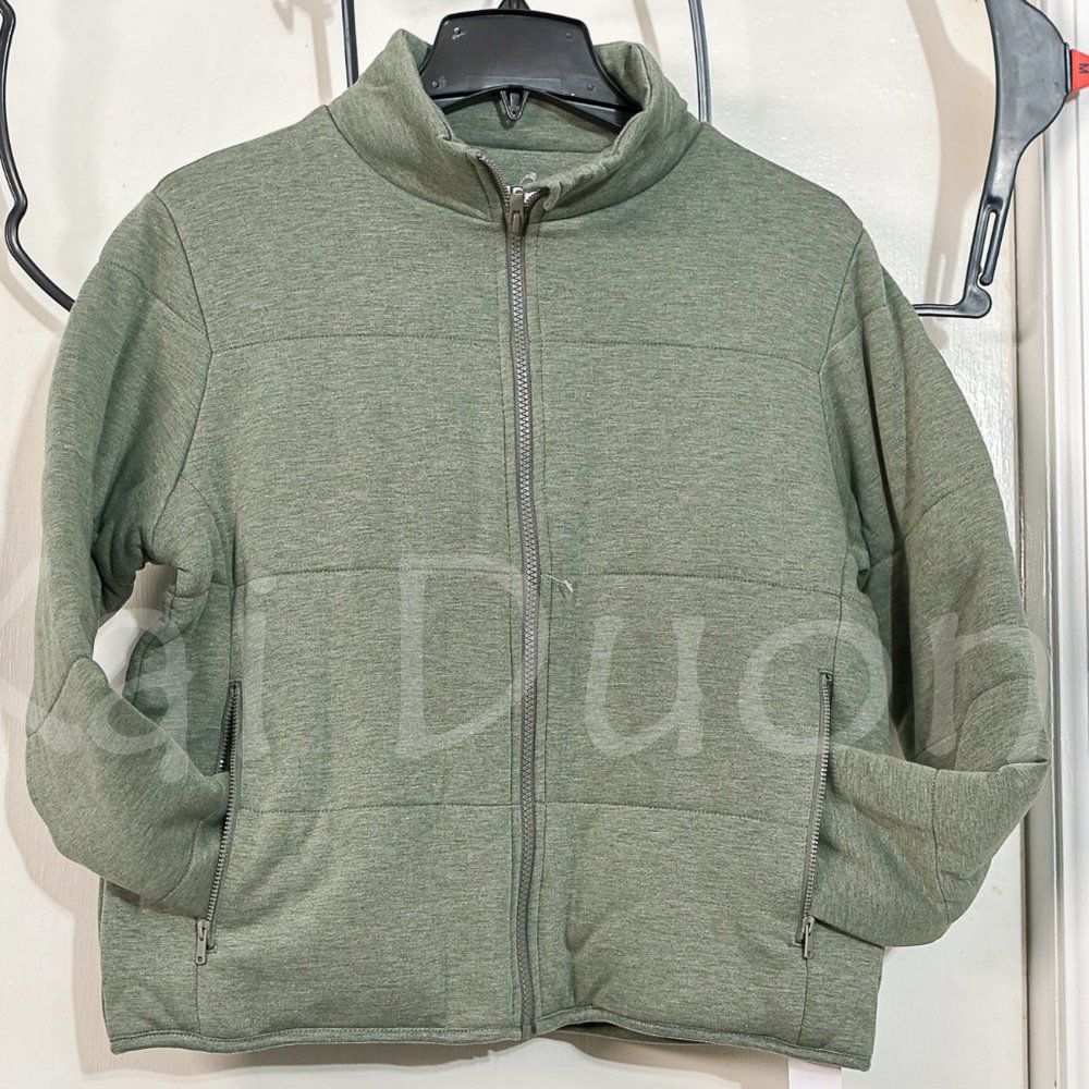 Three Dots Ladies' Quilted Jacket IN GREEN - Picture 2 of 5